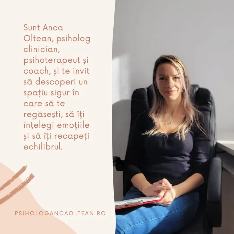 Anca Oltean – psiholog și coach transformațional: sprijin real pentru minte, emoții și direcție în viață